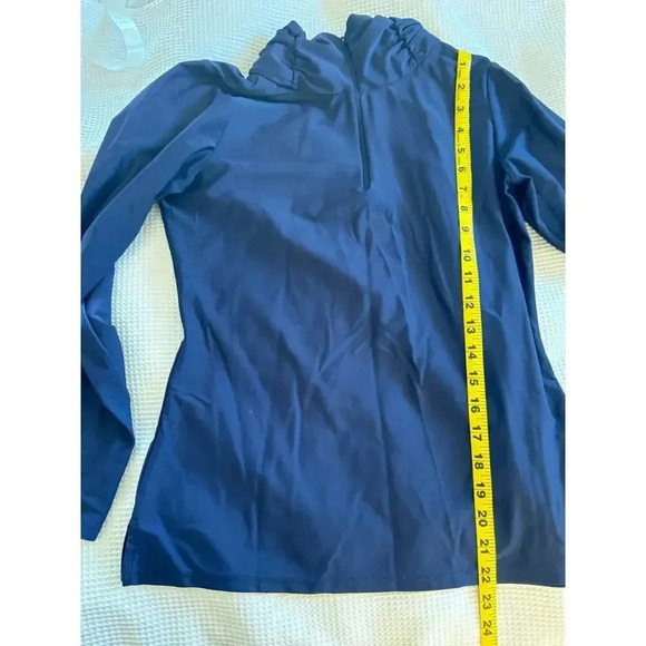 Jude Connally Womens 1/4 Zip Pullover Navy Blue preppy tenniscore SIZE S - Picture 4 of 8